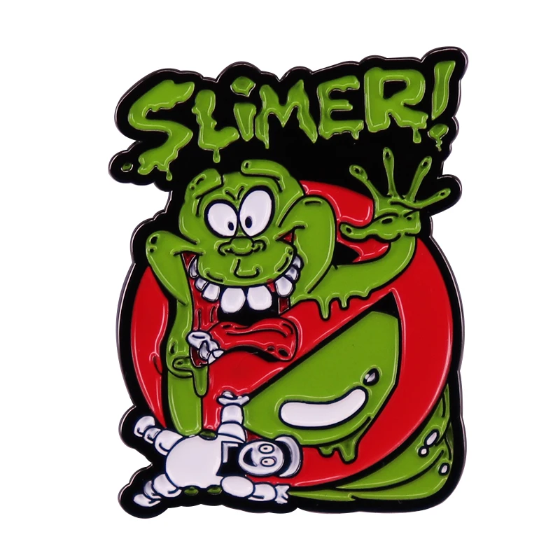 Ghostbusters Slimer Pin Brooch