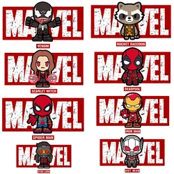 The Avengers Super Hero Heat Transfer PVC Patch Garment Accessories Patches for Kids Clothing Jacket DIY Appliques