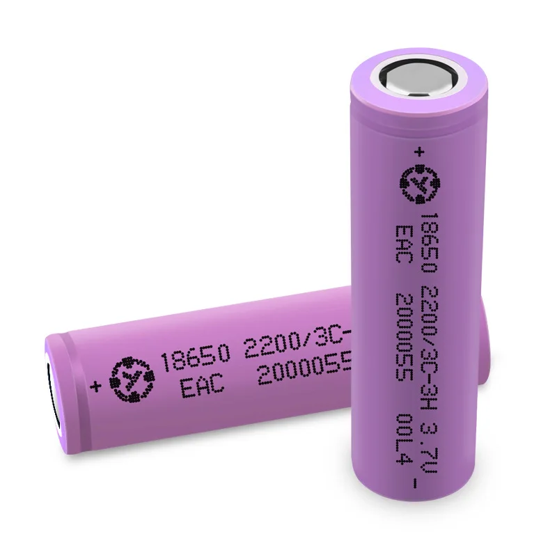 Factory outlet 18650 Li-ion rechargeable power battery 3.7V 2200mah 3C Li-ion battery power tool