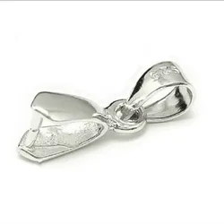 Size M 10/50PCS 925 Silver Findings Connector Bale Pinch Clasp Pendant Fittings Bail