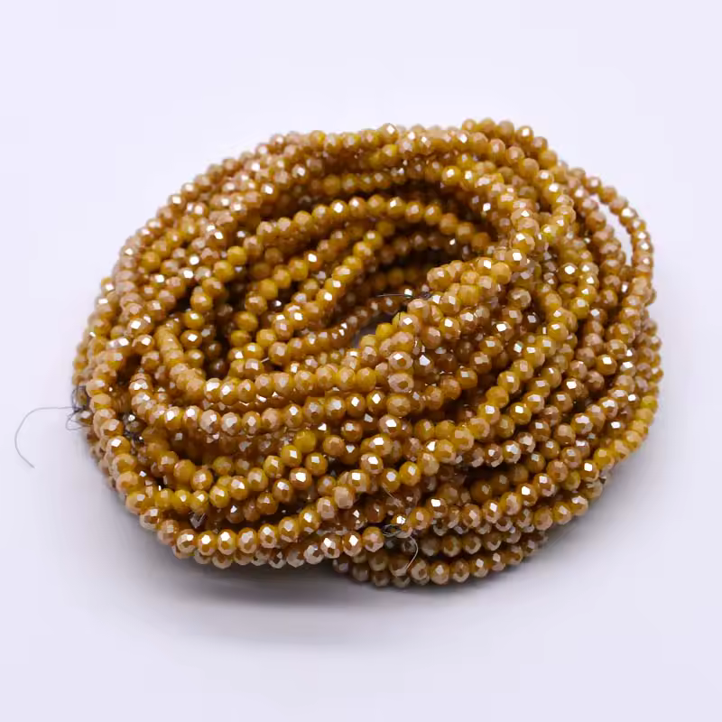 Yanqi 2 3 4mm Rondell Austria Faceted Crystal Beads Round Glass Beads Loose Spacer Beads for Jewelry Making DIY - Image 27