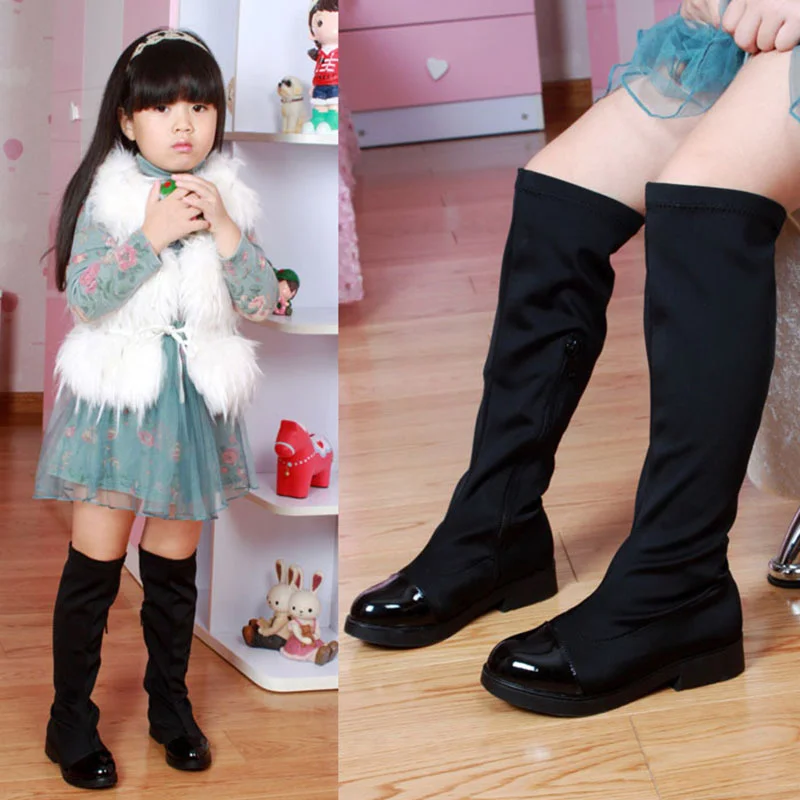 Fashion girls children\'s over-knee boots princess high-quality student boots new style 2023 winter hot sale