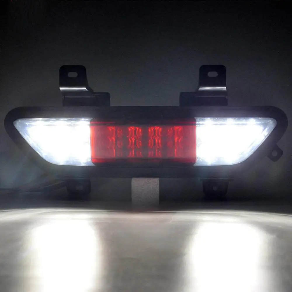 3-in-1-LED-Nebelscheinwerfer mit geräucherter Linse, Bremslichter, Rückfahrleuchte für Ford Mustang Coupe und Cabrio ab 2015