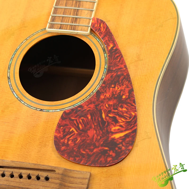 39inch-43inch Acoustic Guitar Accessories Guitar Pickguard Hummingbird Scratch Plate Transparent PVC Self-Adhesive Background