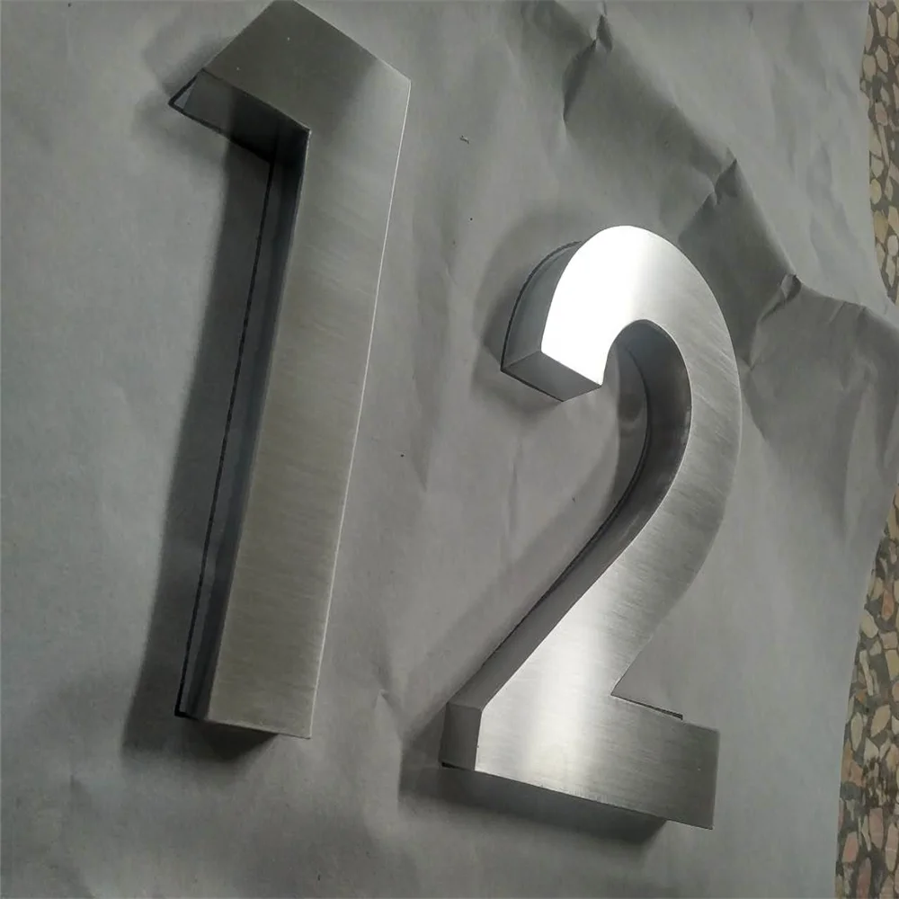 20Cm Hoge Outdoor Rvs Huis Digitale, Buiten Gebruik 8 Inch Hoge Home Nummers/Doorplate