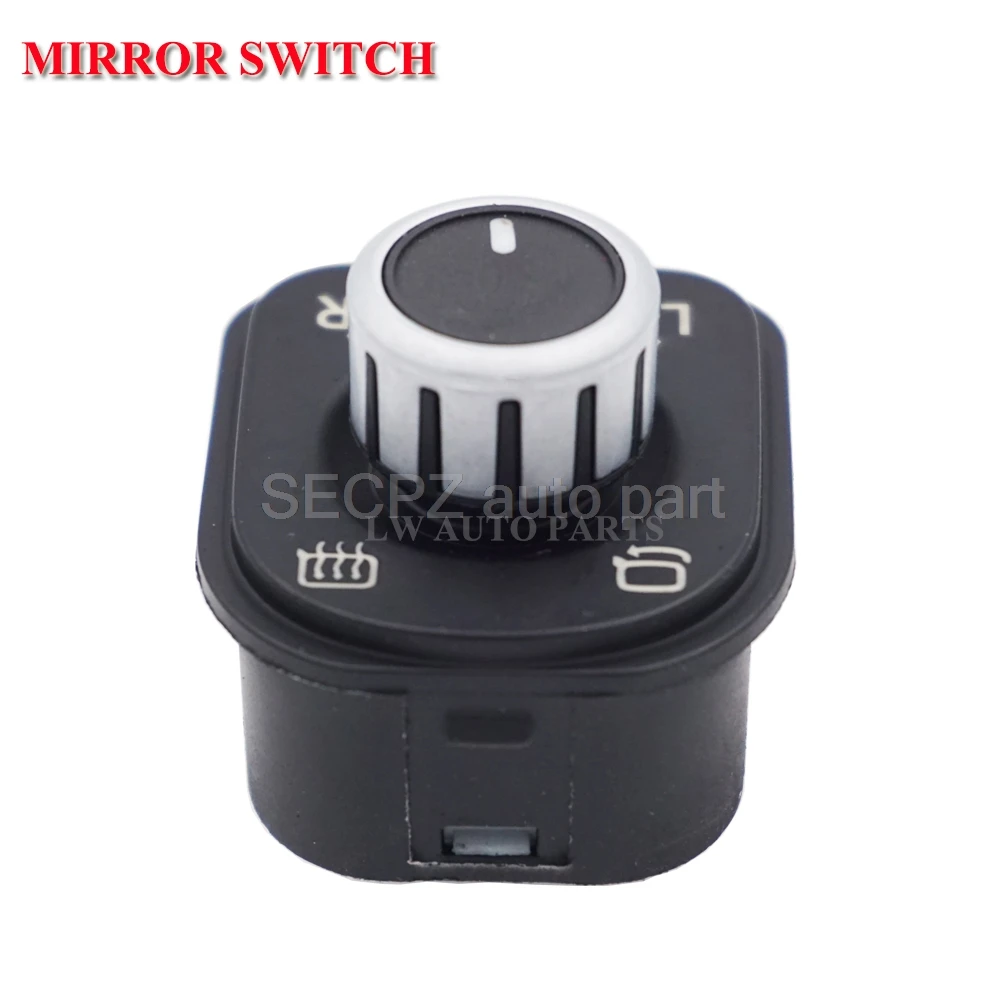 5ND959565A 5K0 959 565 OEM Chrome Mirror Adjust Knob Switch for VW Passat B6 Jetta Golf GTI MK5 MK6