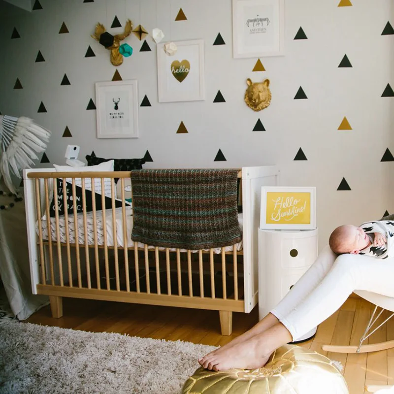 Creative Triangle Wall Stickers Home Decoration For Kids Baby Rooms Fridge Living Room Art Decals Peel & Stick Vinly Wallpaper