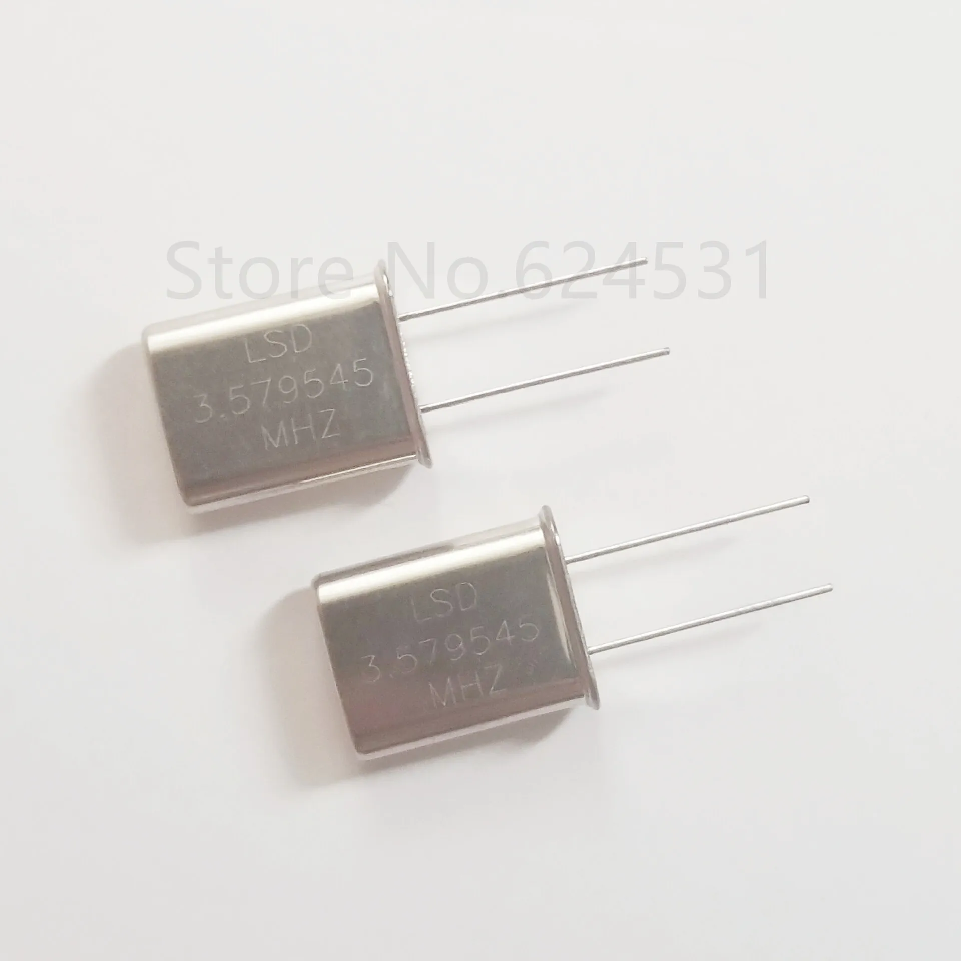 10pcs 3.579545MHZ HC-49U In-line Quartz Crystal 3.579MHZ Passive Crystal Resonator