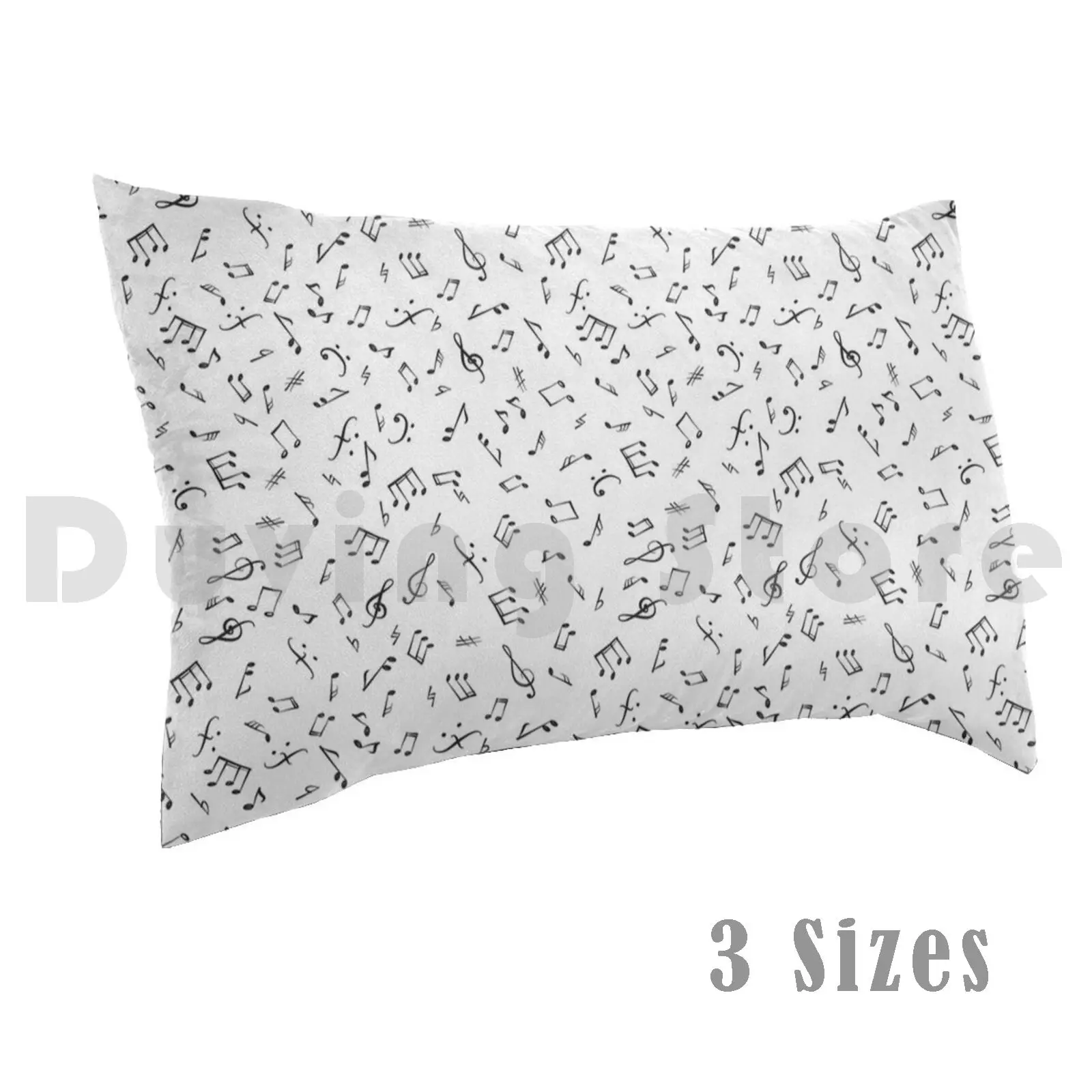 Music Pattern | Note Instrument Musical Listening Pillow case 402 Music Headphones Dance Dancing