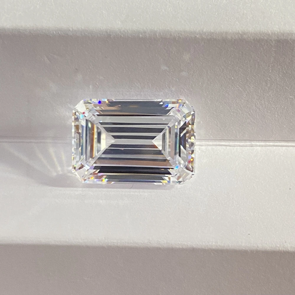 Meisidian 6A Quality 13X19mm 32Carat Emerald Cut  Loose Cubic Zirconia CZ Diamond Stone