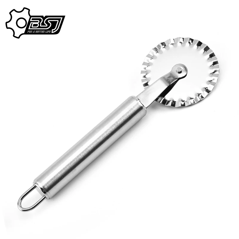 Rvs Pizza Enkel Wiel Cut Gereedschap Diameter 6Cm Huishouden Pizza Mes Cake Gereedschappen Wiel Gebruik Voor Wafel Cookies