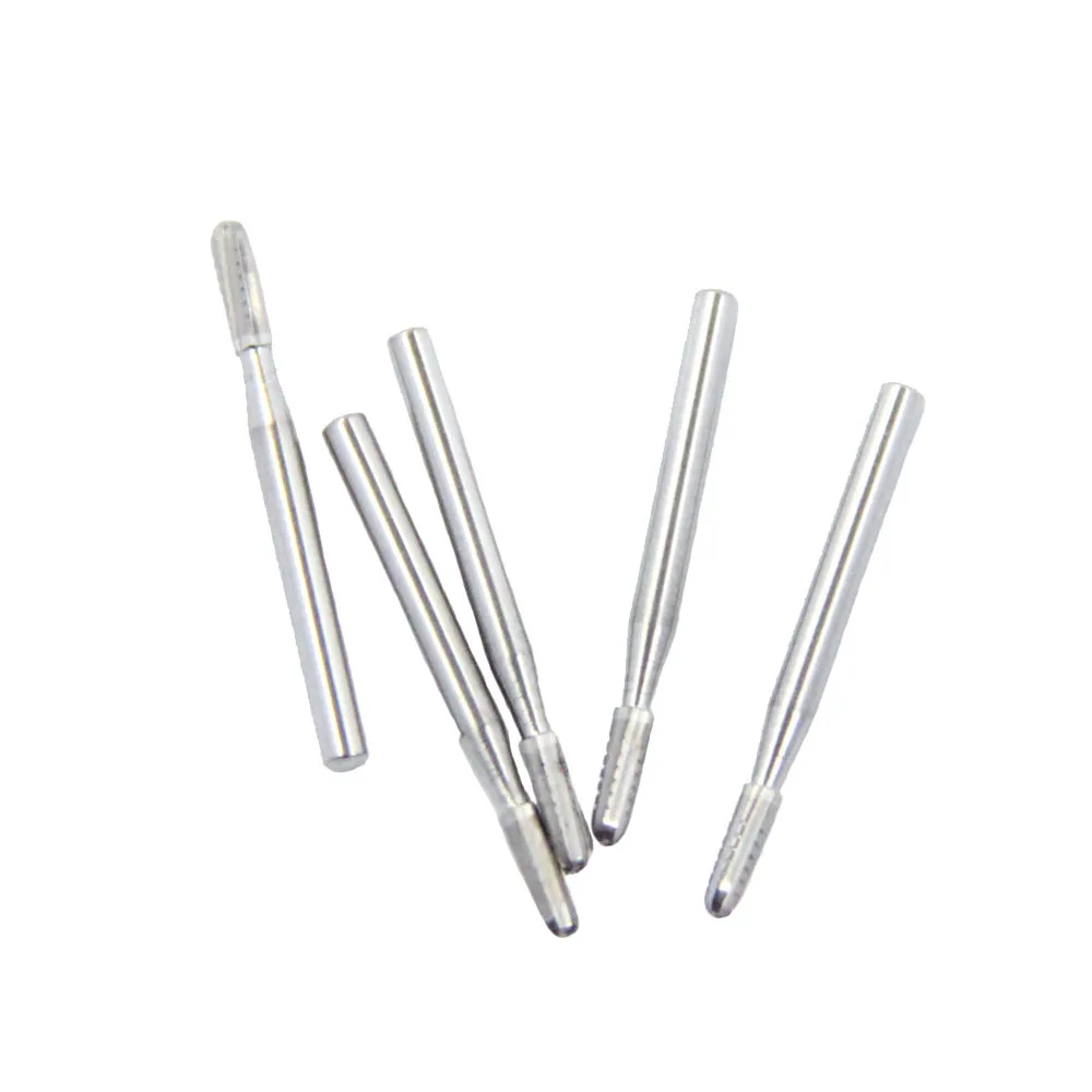 

10pcs Dental Tungsten Carbide Burs Surgical Polishing Drills Long 25mm Dental Tungsten Steel Burs