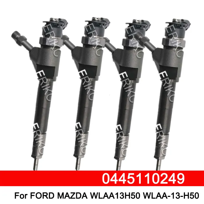 4PCS 0445 110 249 Common Rail Injector 0 445 110 249 0445110249 WE01-12-H50A WE01-13-H50 for MAZDA BT50 3.0L