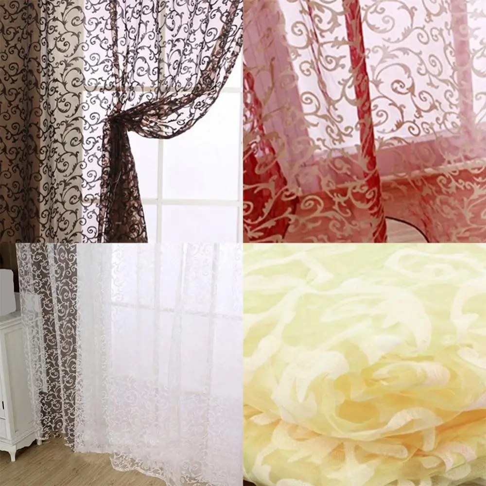 Curtains For Living Room Tulle Curtains Home White Sheer Curtains Voile