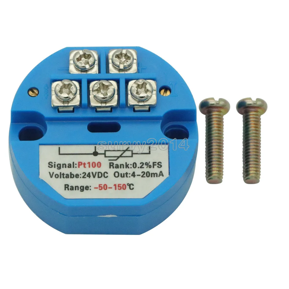 -50-150 ℃ Celsius RTD PT100 SBW medidor de Sensor de temperatura transmisor de temperatura módulo Detector aislado 0 ~ 200 grados 4-20MA