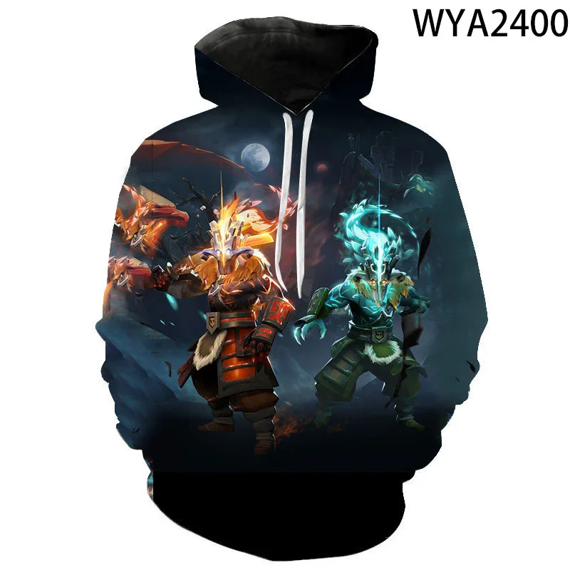 2021 New Autumn Style Hoodies Men Women 3D Print Sweatshirts Game Dota 2 Casual Harajuku Boy Girl Kids Cool Streetwear