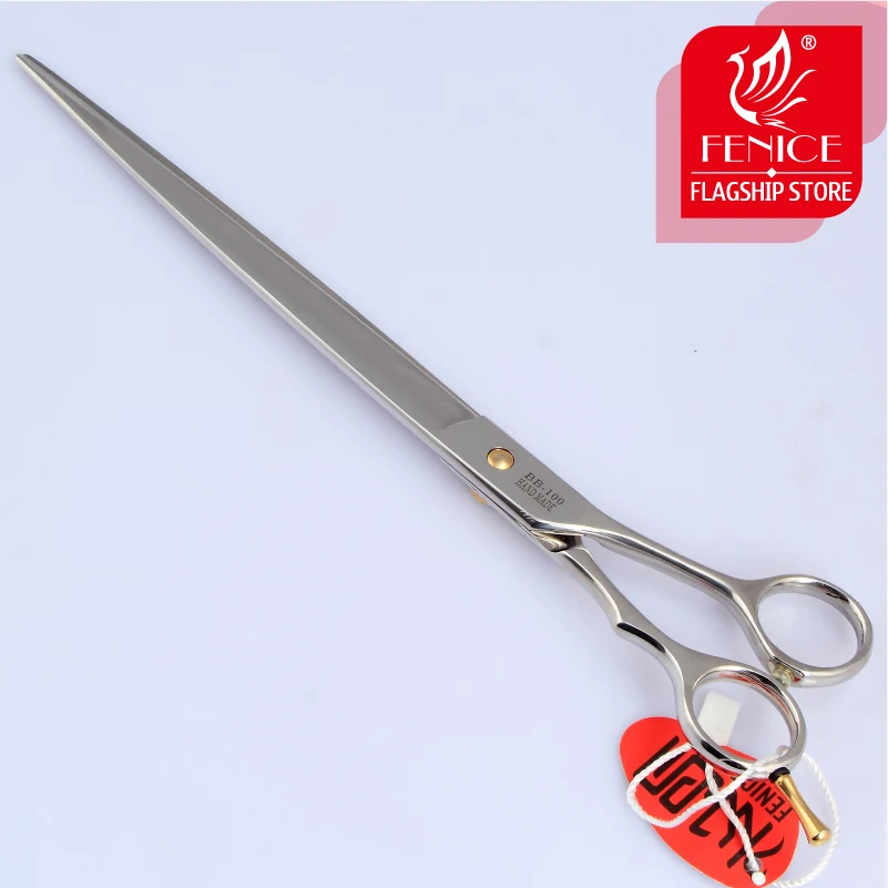 Fenice high-end 10 inch Professional pet scissors for dog grooming scissors cutting straight shears