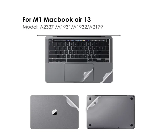 

Full Body Sticker for 2020 New M1 MacBook Air 13 A2337 A2179 A1932 Top + Bottom + Touchpad + Palm Rest Skin Protective cover