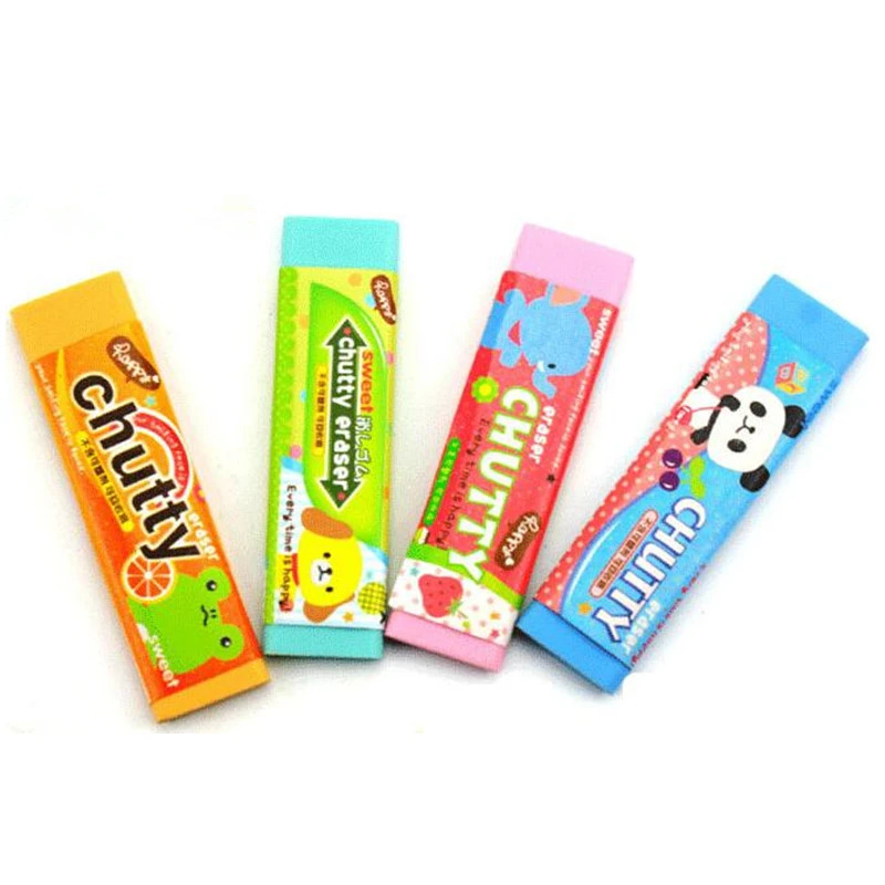 Chutty Ontwerp Rubber Gum Sets Kauwgom Gum Speelgoed voor Kinderen Verjaardag School Briefpapier Gift voor Vrienden 8 Stuks per lot