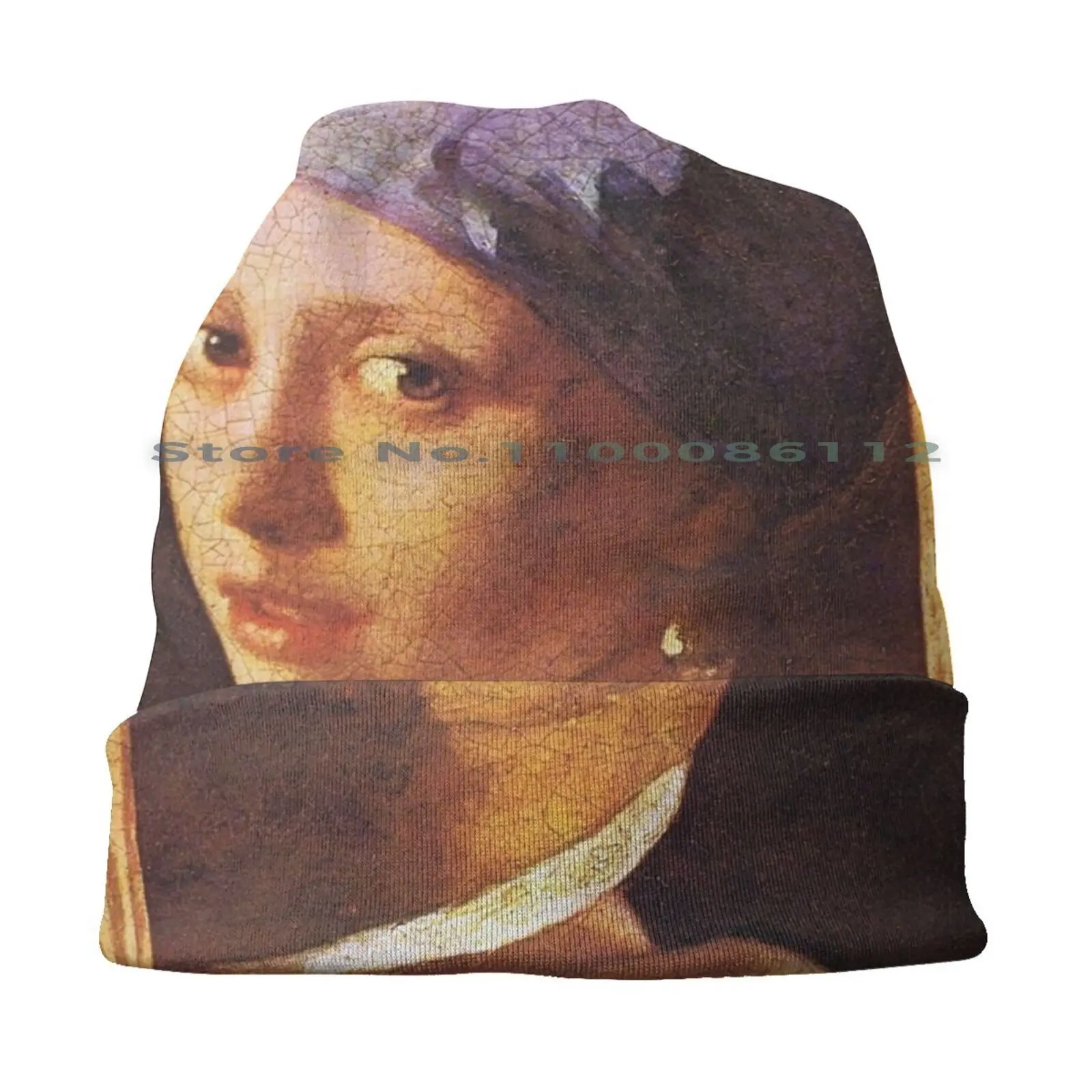 Girl With A Pearl Earring Bucket Hat Sun Cap Famous Picture Dutch Painter Famous Painter Portrait Woman With A Turban Brimless