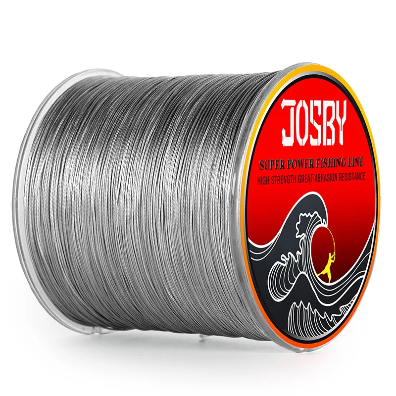 JOSBY – ligne de pêche à la mouche, 8 brins, 9 brins, PE, carpe, fil tressé, pêche, mer, Spinning, multifilament, 10 ~ 89LB