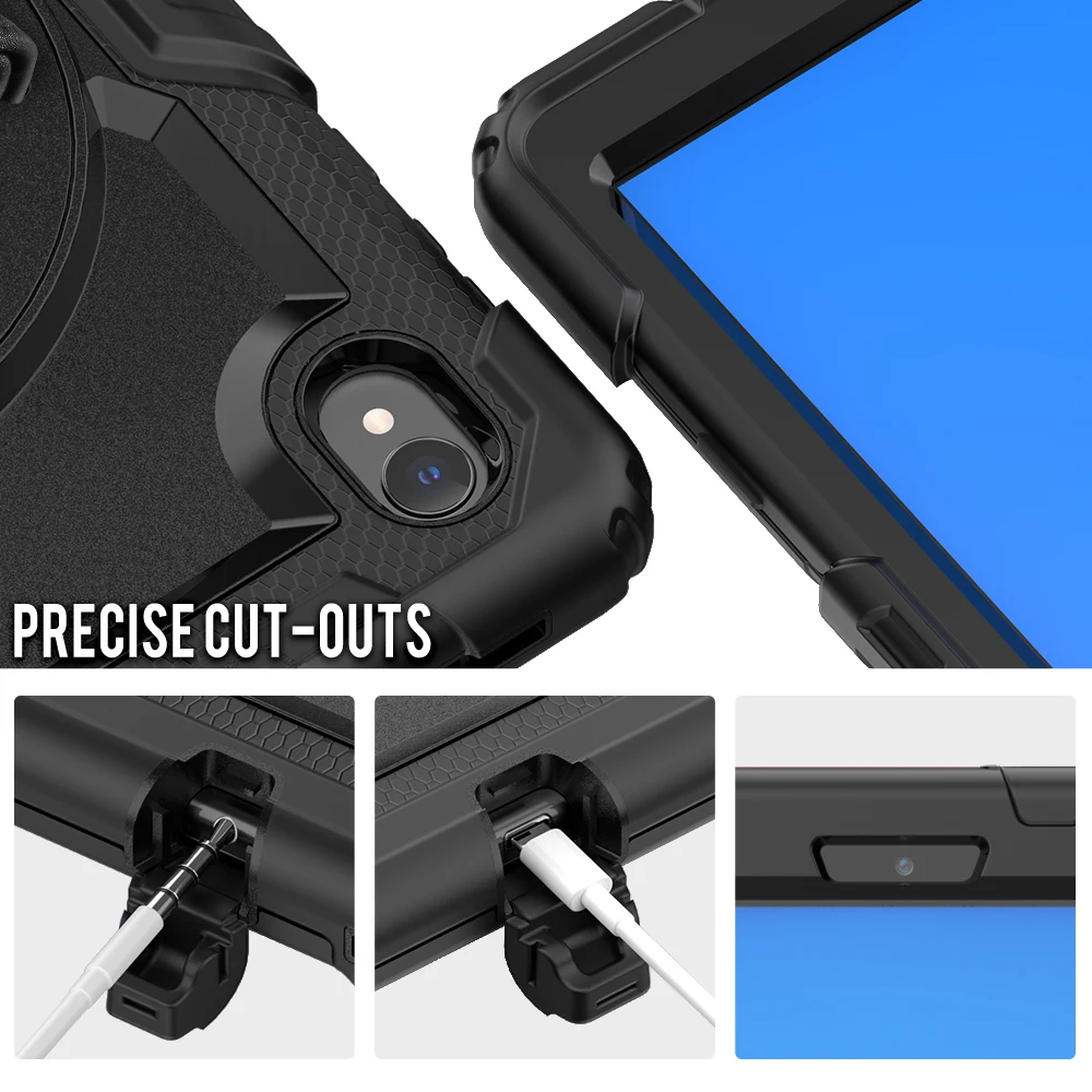 Imagem -06 - Capa de Proteção Resistente com Suporte para Tablet Alça de Mão 360 Rotativa para Lenovo Tab M10 hd 2ª Geração 10. 1drive 2023 Tb-x306f Semente