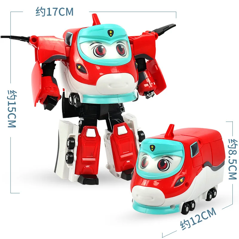 ABS Big China High-Speed Railway Super Train Robot Transformation Toy Deformation Car Action Figure CHSR Toys for Kids Gift