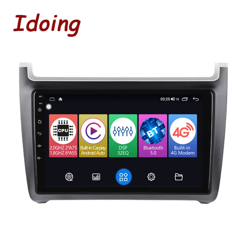 

Idoing Android Car Radio GPS Multimedia Player For Volkswagen POLO 5 sedan 2008-2015 Head Unit Stereo Intelligent Plug And Play