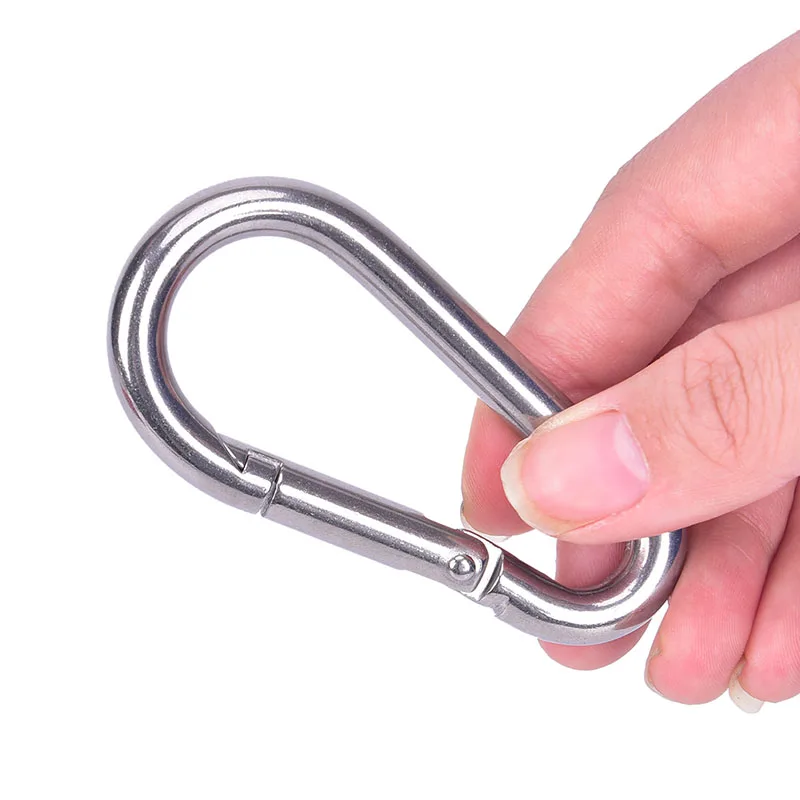 

Carabiner Clip, Heavy Duty Carabiner for Hammocks, Camping, Hiking, Keychains, D Shaped Spring Hook Carabiners Harness