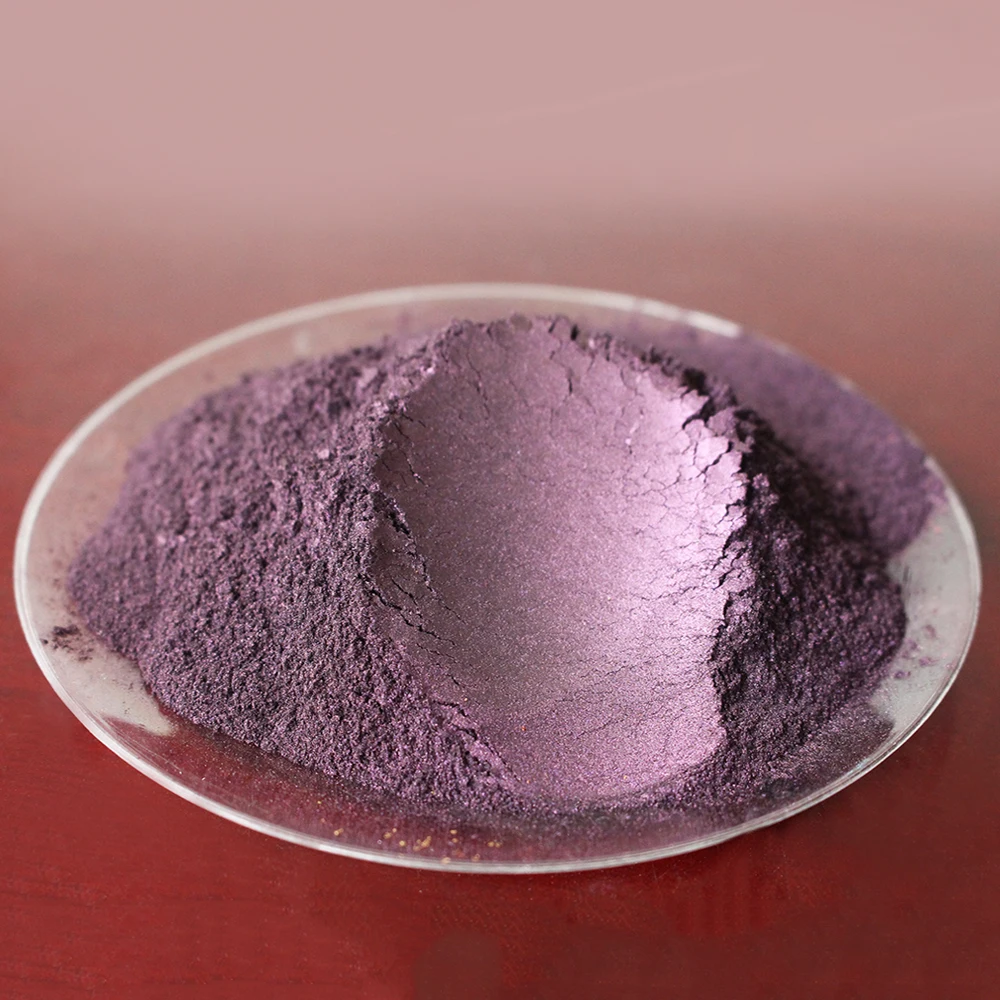 Mica Powder Pigment Pearl Powder Pearlized Shimmer Acrylic Paint for Arts Car Paint Soap Eye Shadow Dye 50g Type 417 Rose Violet