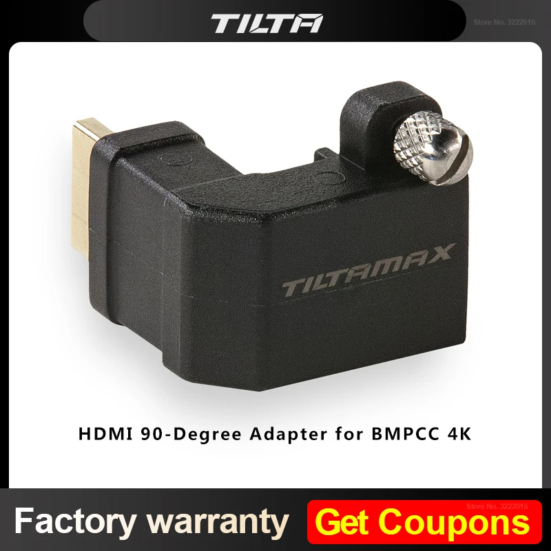 Tilta TA-T01-HDA-90 HDMI-compatible 90 Degree Adapter for BMPCC 4K 6K PRO 6K Cage