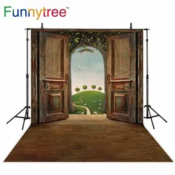 Funnytree photography studio photo Cartoon Alice in Wonderland door spring background tree photozone photophone photocall party