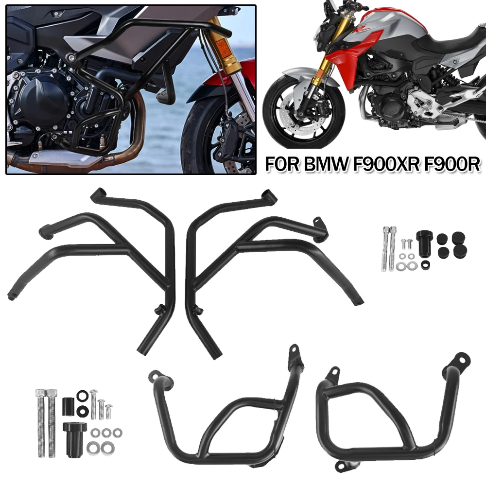 

Motorcycle Full Set Engine Guard Crash Bars Tank Bumper Fairing Frame Protector For BMW F900R F900XR F 900 F900 R XR 2020 2021