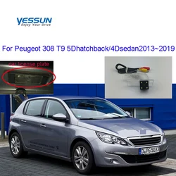 Yessun Rear View Camera For Peugeot 308 T9 2013 2014 2015 2016 2017 2018 2019 CCD Night Vision Backup Reverse Camera