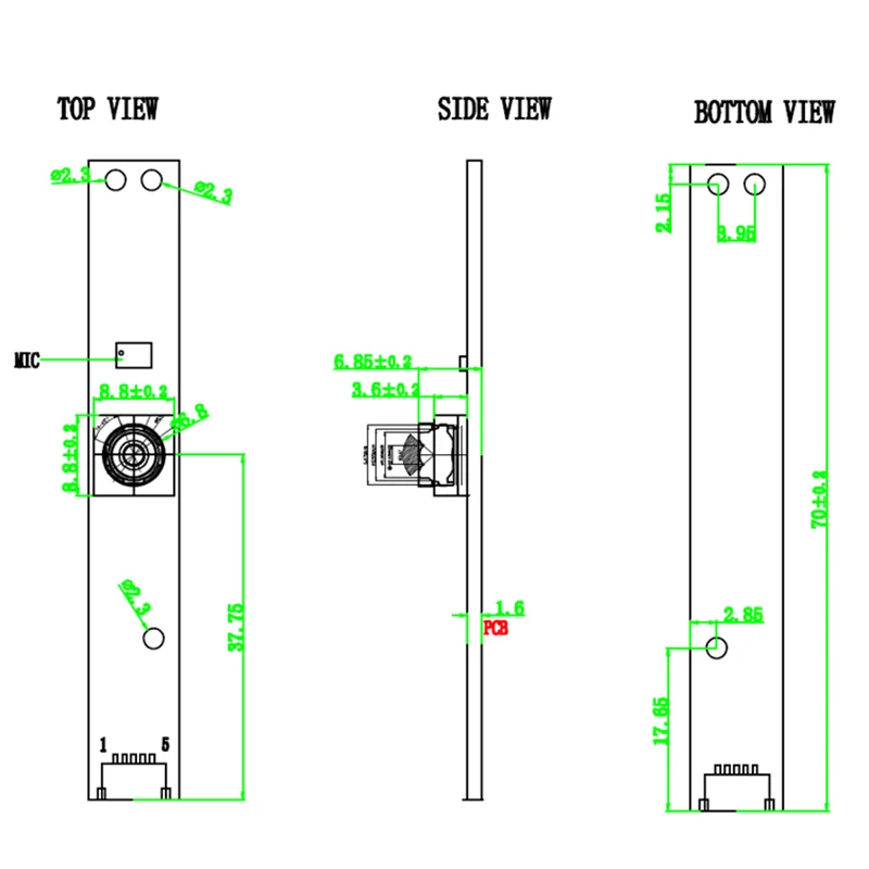 16MP Autofocus HD Camera Module IMX298 Sensor USD Drive Free