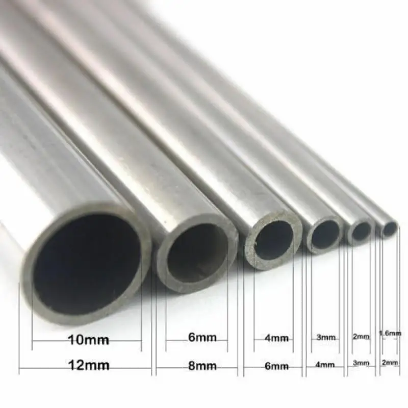 1-10pcs Stainless tube 304 Stainless Steel Tube Capillary Tube 250/500mm length 1mm/1.5mm/2mm/3mm/4mm/5mm/6mm/8mm/10mm/12mm