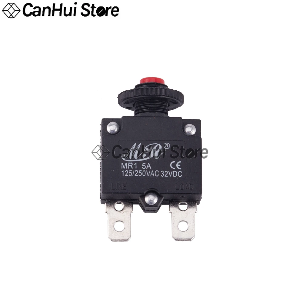 MR1 2A 3A 5A 6A 7A 8A 10A 15A 20A Circuit Breaker Overload Protector Switch Fuse Overload Overcurrent ST-1 Reset Insurance WP-01