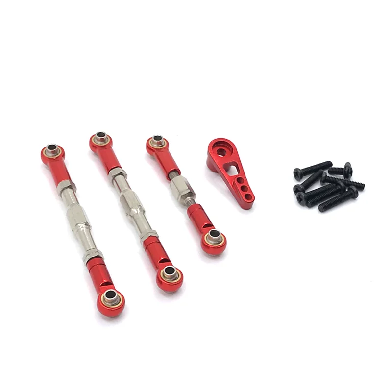SuItable For WLtoys 104009 12401 12402 03 04 09 RC Car Metal Upgraded Rod Steering Arm