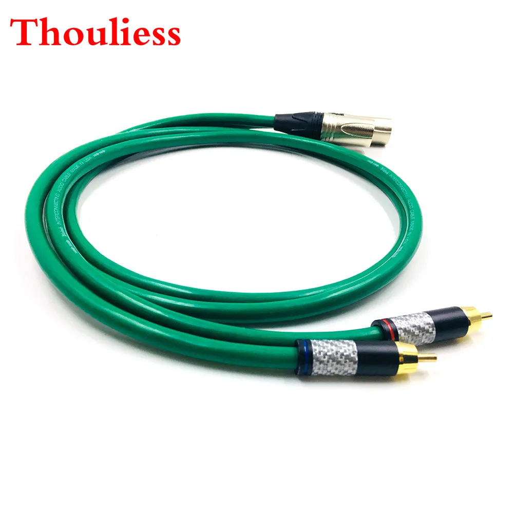 

Thouliess Pair Carbon Fiber RCA to XLR Balacned Audio Cable RCA Male to XLR Male Interconnect Cable with MCINTOSH USA-Cable