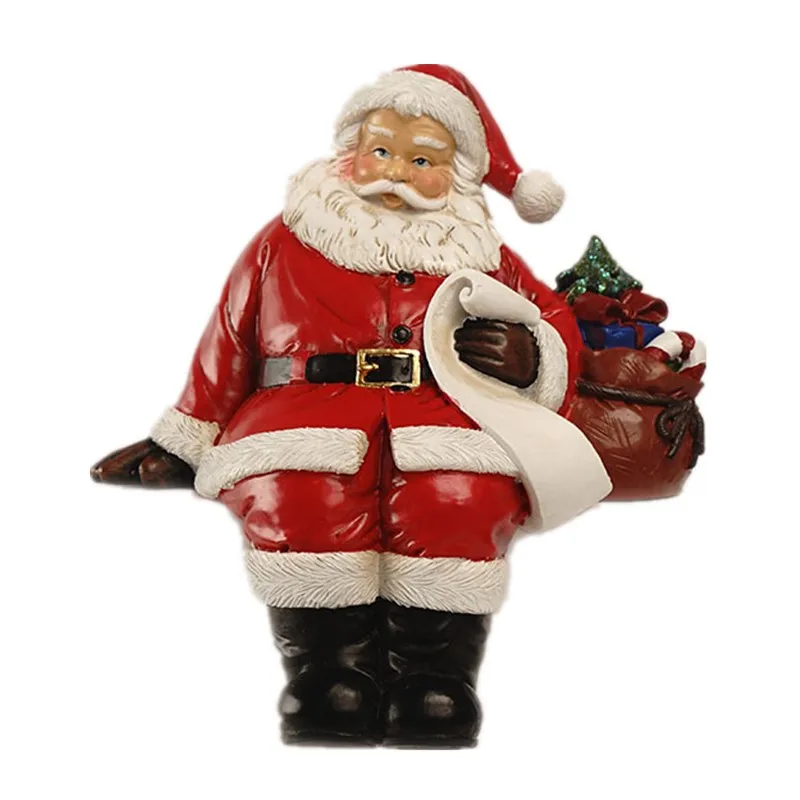 

Home Deco Christmas Interior Ornaments Statues Modern Craft Christmas Figures Santa Gift Sculptures Figurines For Interior Room