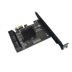 PCIE to SATA Card 6 Ports SATA 3 PCI Express Expansion Card PCI-E/PCIE SATA Controller Multiplier for SSD Synology ASM1166 Chips