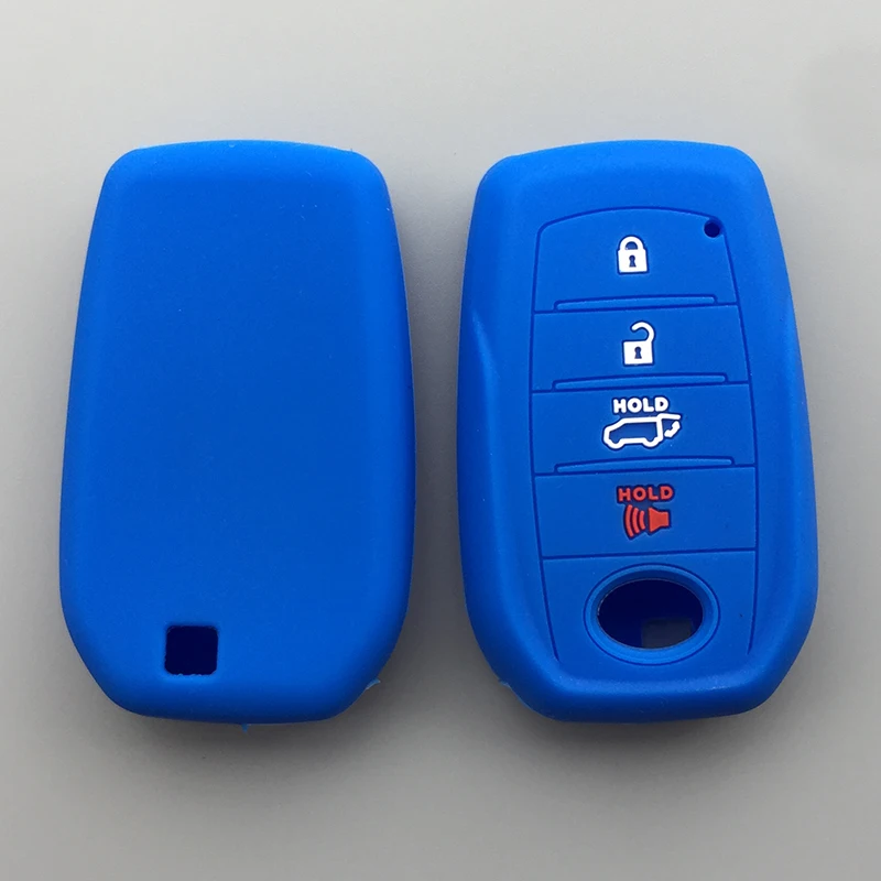 Silicone car key cover case for Toyota Mirai Land Cruiser Fortuner LC200 2019 2020 Remote key