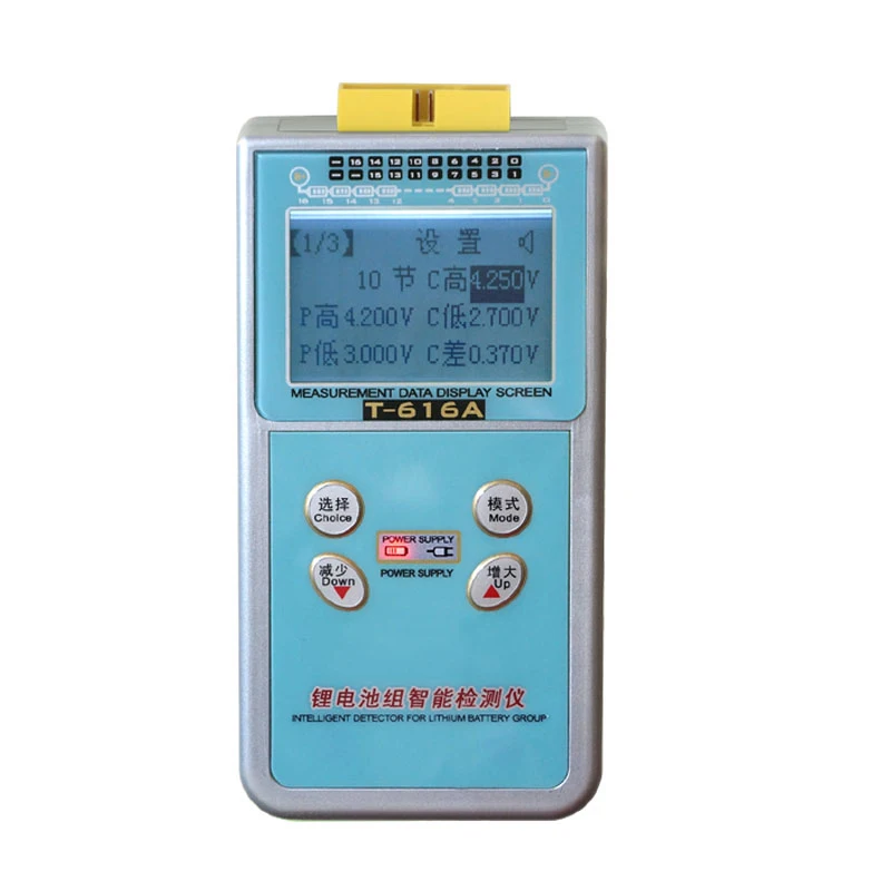 

Тестер напряжения литиевой батареи T-616A, интеллектуальный анализатор обнаружения сопротивления, оборудование для обслуживания батарей