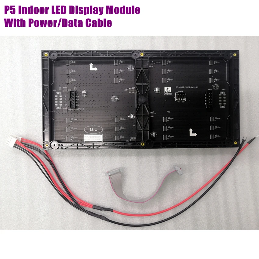 LED Matrix P5 Indoor 320x160mm 64*32Pixels SMD2121 1/16S HUB75 Full Color LED Display Module