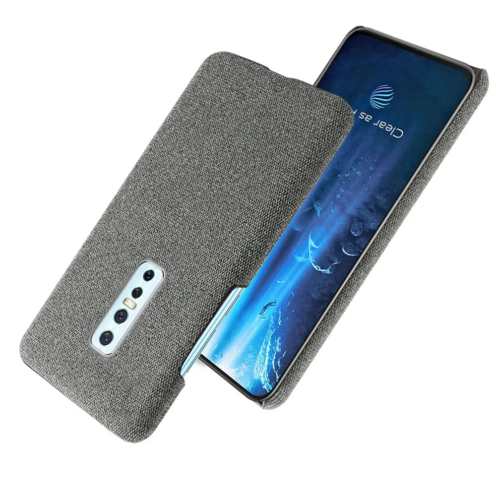 Cloth Cases For Vivo V17 PRO Case Slim Retro Cloth Hard Cover For Vivo V17 PRO V17pro 6.44\