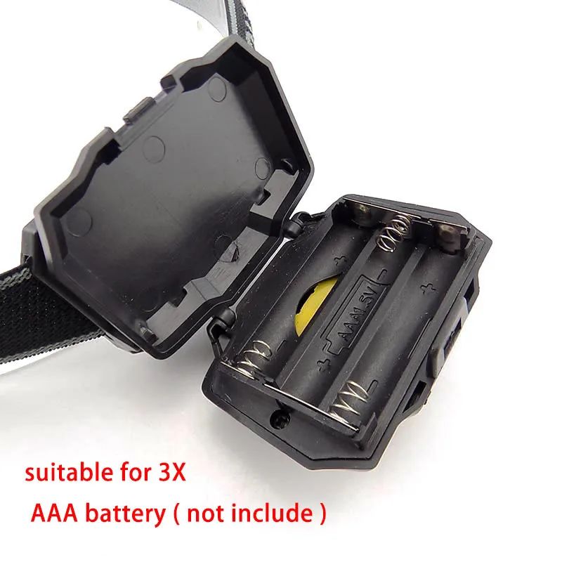 5W Mini LED far far başkanı ışıklı fener lamba balıkçılık küçük parlak yüksek güç 3 LED fener lambası kamp için AAA pil