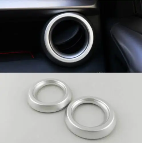 Trim Frame Bezel Outlet Shell Car Accessories Decoration Sticker Matte for Toyota RAV4 20172018 Dashboard Front Air Vent Cover