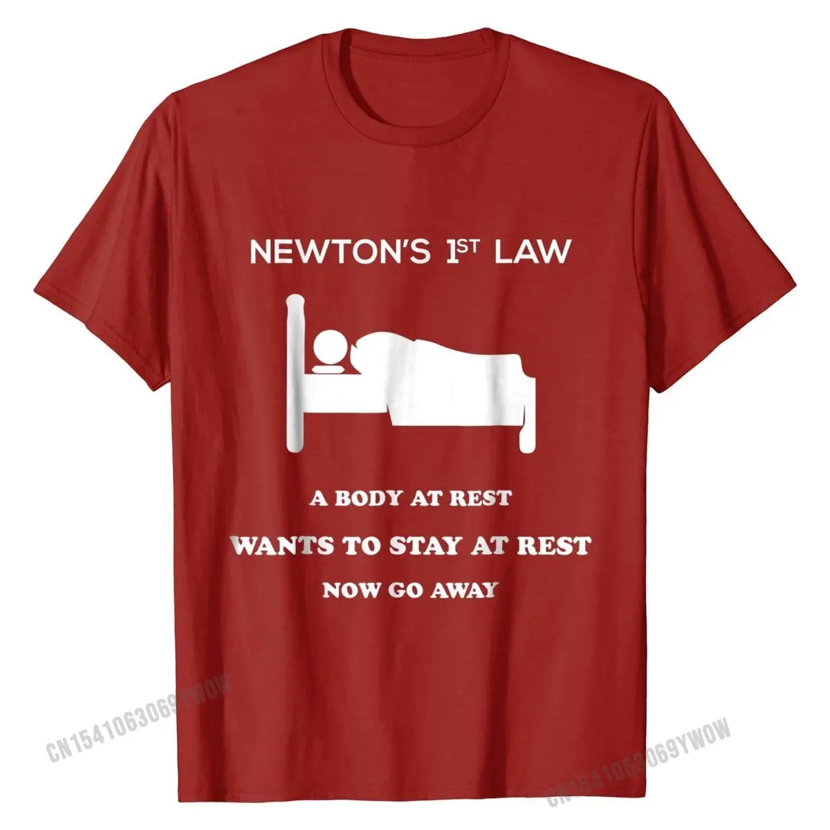 Newtons First Law Now Go Away Funny Birthday Gifts Tshirts Latest Men Tops T Shirt Gift Tshirts Cotton Fashionable