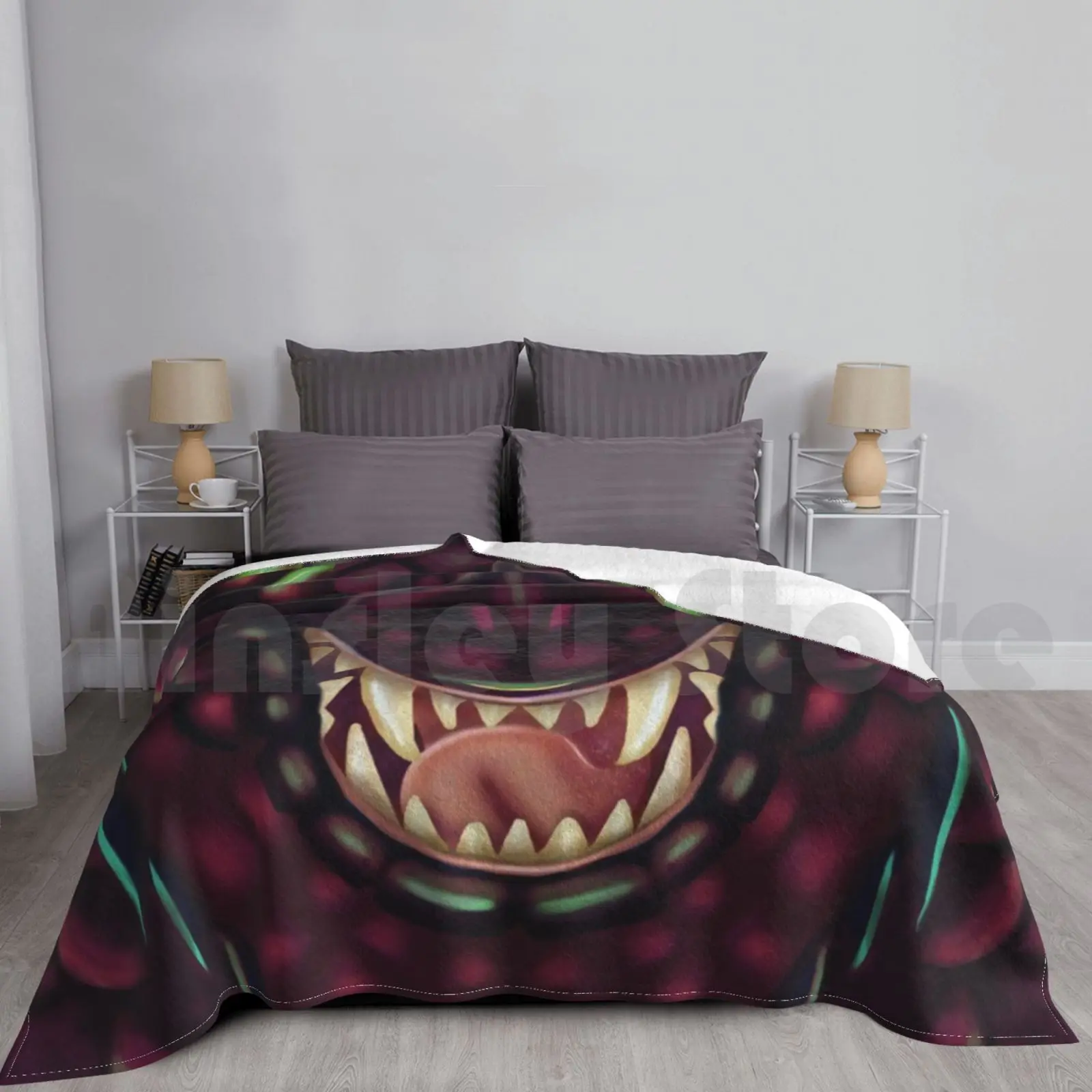 Fierce Rose Dragon Nose Blanket For Sofa Bed Travel Dragon Nose Snout Muzzle Fantasy Detailed