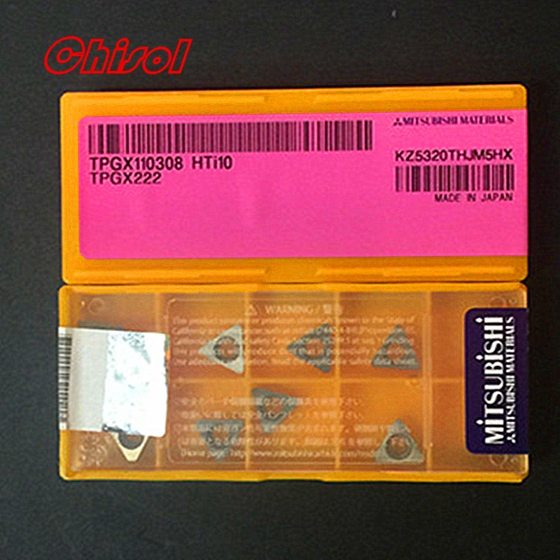 original cnc boring turning inserts TPGX110304 TPGX110308  TPGX221 TPGX222 HTi10 turning blade tips processing aluminum